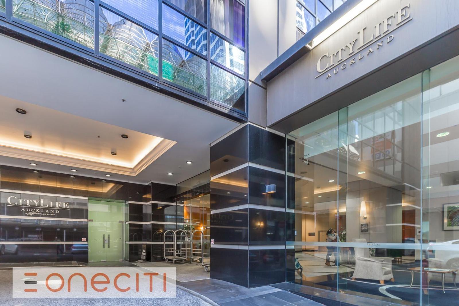 Highrise Studio Apartment W/ Ac, Pool & Gym In Auckland Cbd Exterior photo